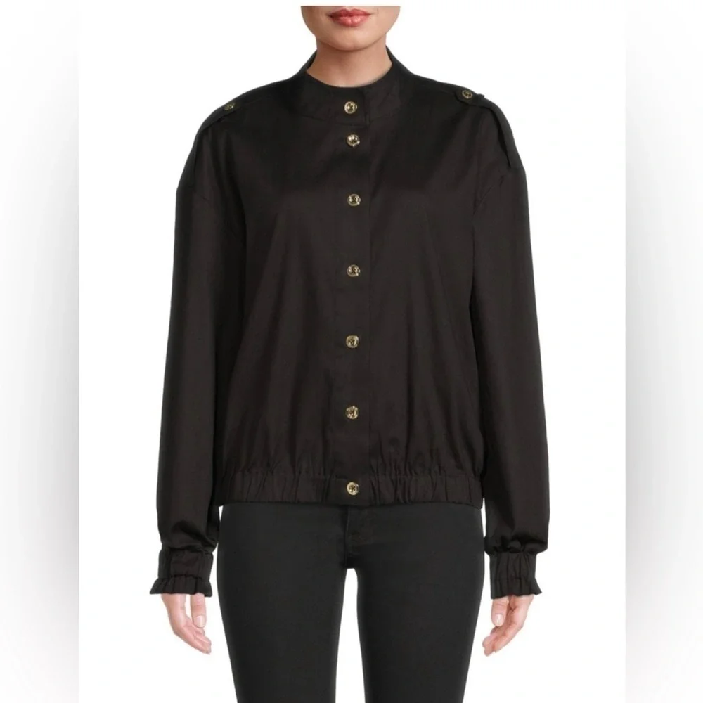 NWT Halston Button Front Military‎ Jacket Size XXL